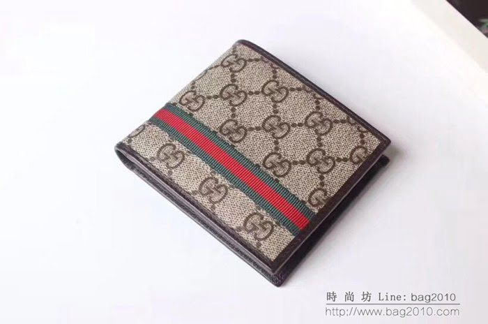 GUCCI古馳 錢包 實物拍攝 原廠材料 男士短錢夾 138042   ydgq3250